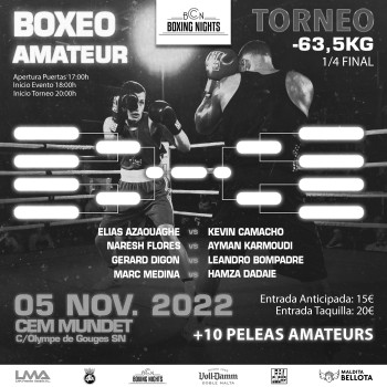 Evento BCN Boxing Nights - Boxeo Amateur Élite